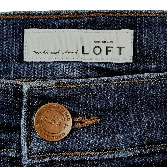 Ann Taylor Loft Womens Jeans High Waist Skinny Ankle size 4 27" JH158589 - Picture 3 of 6